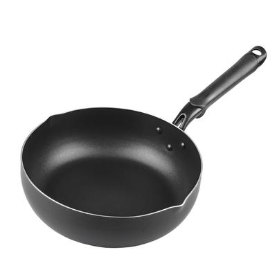 Pearl Metal Extra Deep Frying Pan 26cm IH Compatible Limited Matte Black Deep BLKP Black Matte Black [BLKP] AZ-5007