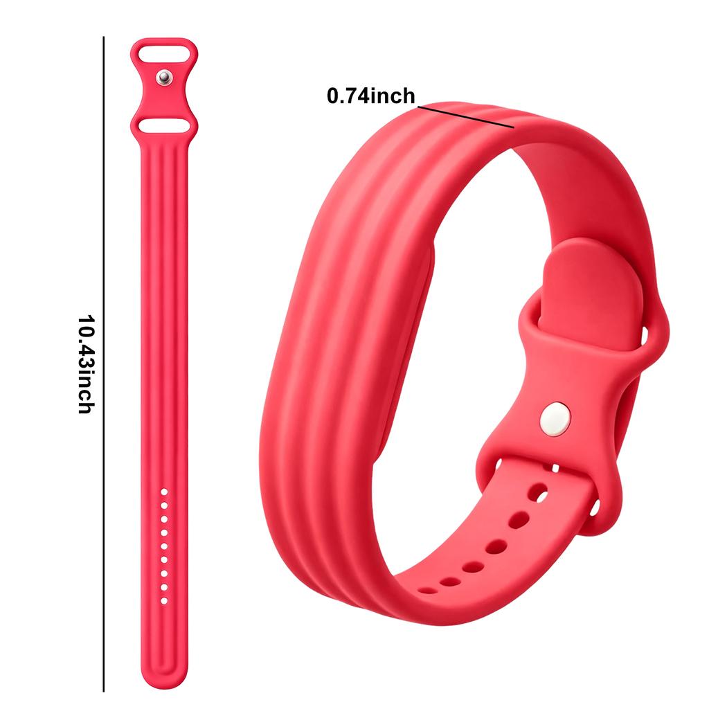 Silikon-Schlaufen Sportuhrarmband für Google Fitbit Air Gummiarmband Atmungsaktives Band Armband Correa Ersatzzubehör