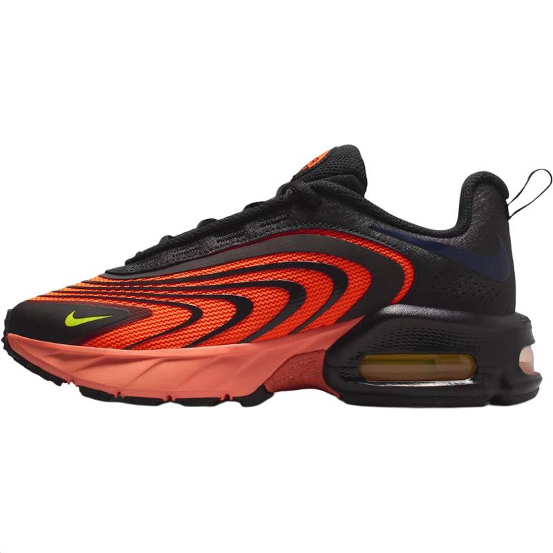 

Nike Air Max Fire Abrasion Resistant Low Top Kids Running Shoes Black Red Teenagers Sneakers IF2622-800 36