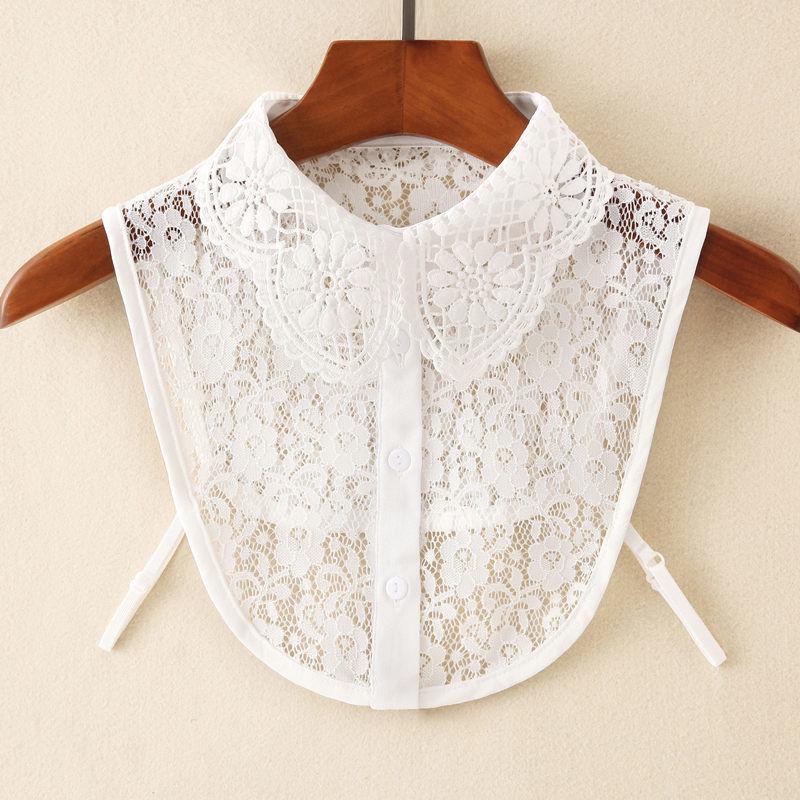 Girls' Lace Stand-Up Frill Collar: Autumn & Winter Versatile Decorative Shirt Layer 