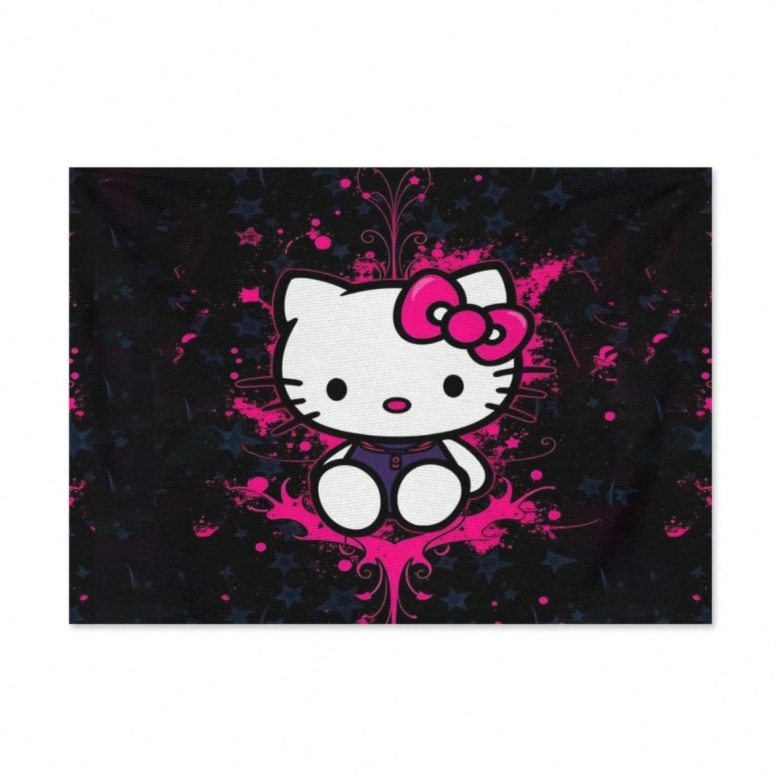 

HHHello Kitty Tapestry MultiPurpose MultiSize Wall Decor Flat Print Design Suitable for Family Office Party Banner 74x94cm(29x37in)