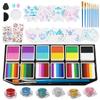 Available Face Painting Kit 42 Colors Non-toxic Water-Active Body Palette Halloween Pre 1 Pcs