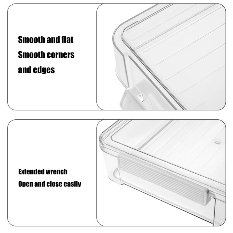 Clear Document Organizers Containers Stackable File Storage Box Filing Box Paper Storage Box Portable File Organizers