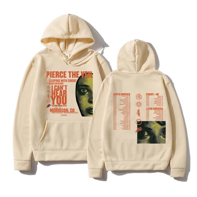 Pierce The Veil Druck Hoodies Unisex Mode Grafik Sweatshirts Langarm Herren/Damen Bequeme Kapuzenpullover Tops