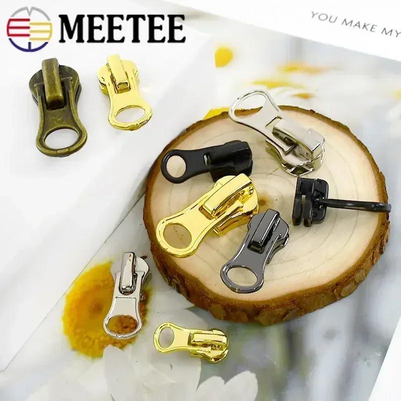 5/10/20Pcs 3# 5# 8# Zipper Slider for Metal Zippers Tapes Decorative Zips Head Pull Repair Kits DIY Garment Sewing Accessories