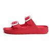 Double Buckle Adjustable EVA Sandals - Comfortable Arch Support, Waterproof, Flat Heel, Open Toe, Casual Style, Solid Color, No Printing