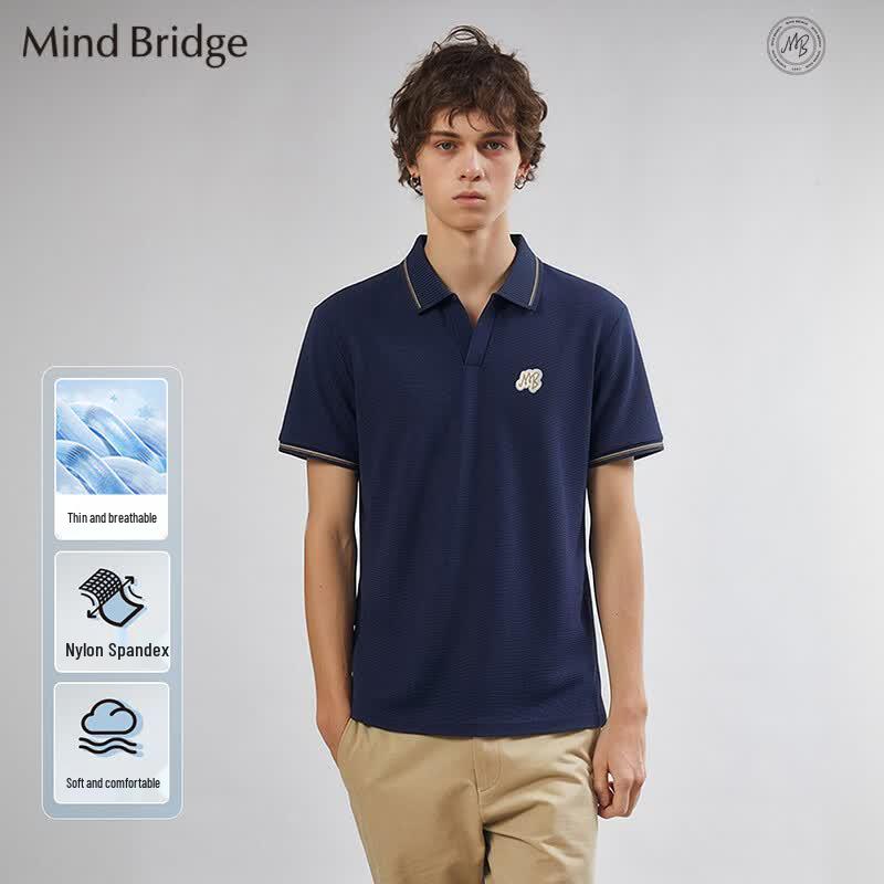 Mind Bridge Men s Short Sleeve Polo Shirt M