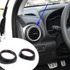 Carbon Fiber L&R Air Outlet Vent Cover Trim For Auto Hyundai Kona Encino 2018-23