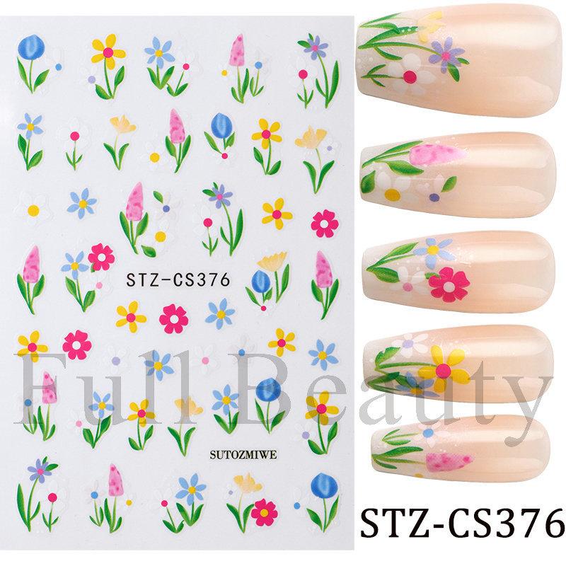 Nail Art Stickers Ins Red Lip Cherry Strawberry Y2K Sweet Cool Style Bow Digital Adhesive Nail Stickers