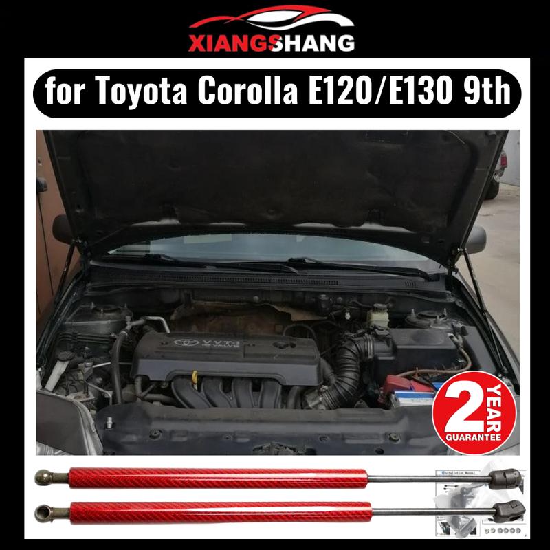 Bonnet Hood Struts for Toyota Corolla E120/E130 9th 2004-2017 Allex Lift Supports Front Cover Modify Gas Damper Spring