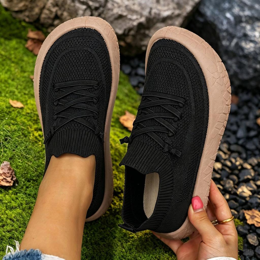 Women's Shoes Casual Sneakers Wide Toe Comfortable Flat Shoes for Vacation Travel and Home Shoes
