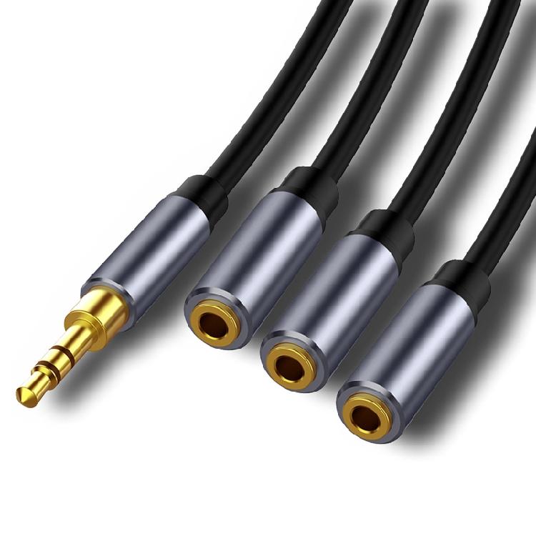 Stereo 3.5mm Aux Cord Audio Adapter Cable for Portable Devices with 3.5mm Port