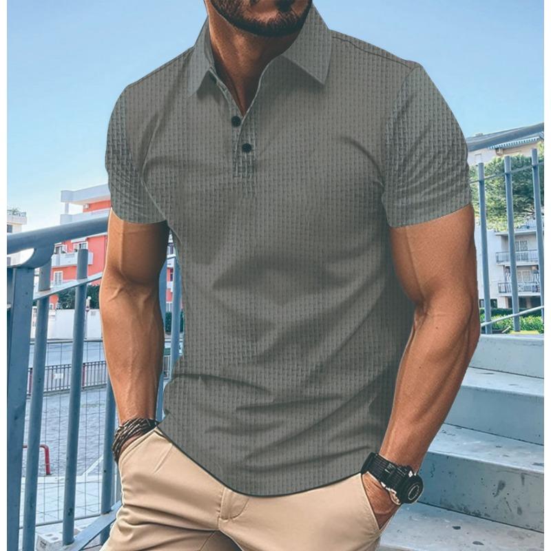 Summer Polo Shirt with Zipper Pocket for Men's Sports Polo Shirt