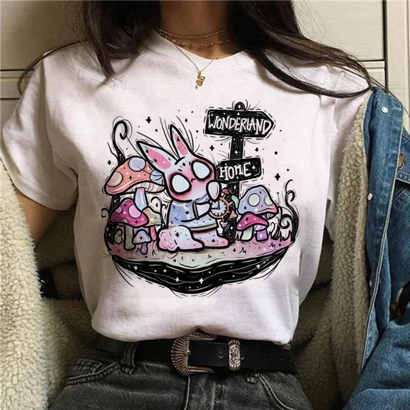 Animals Printing T-Shirt Top Basic Tees Women'S Shirt Short Sleeve Neck Fashion Casual Sport Clothes Harajuku Style High Quality