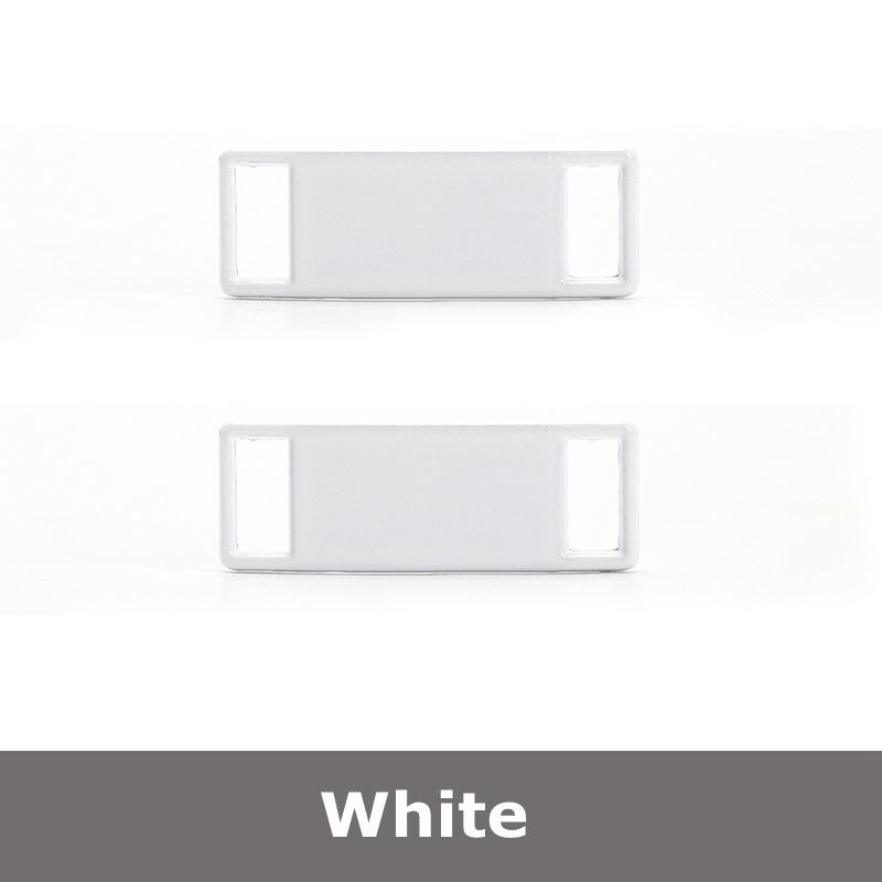 2 Pcs Blank for AF1 Shoelaces Buckle Shoes Decorations Sneaker Kit Metal Buckle Stylish and Suitable for All Kinds of Flat Laces
