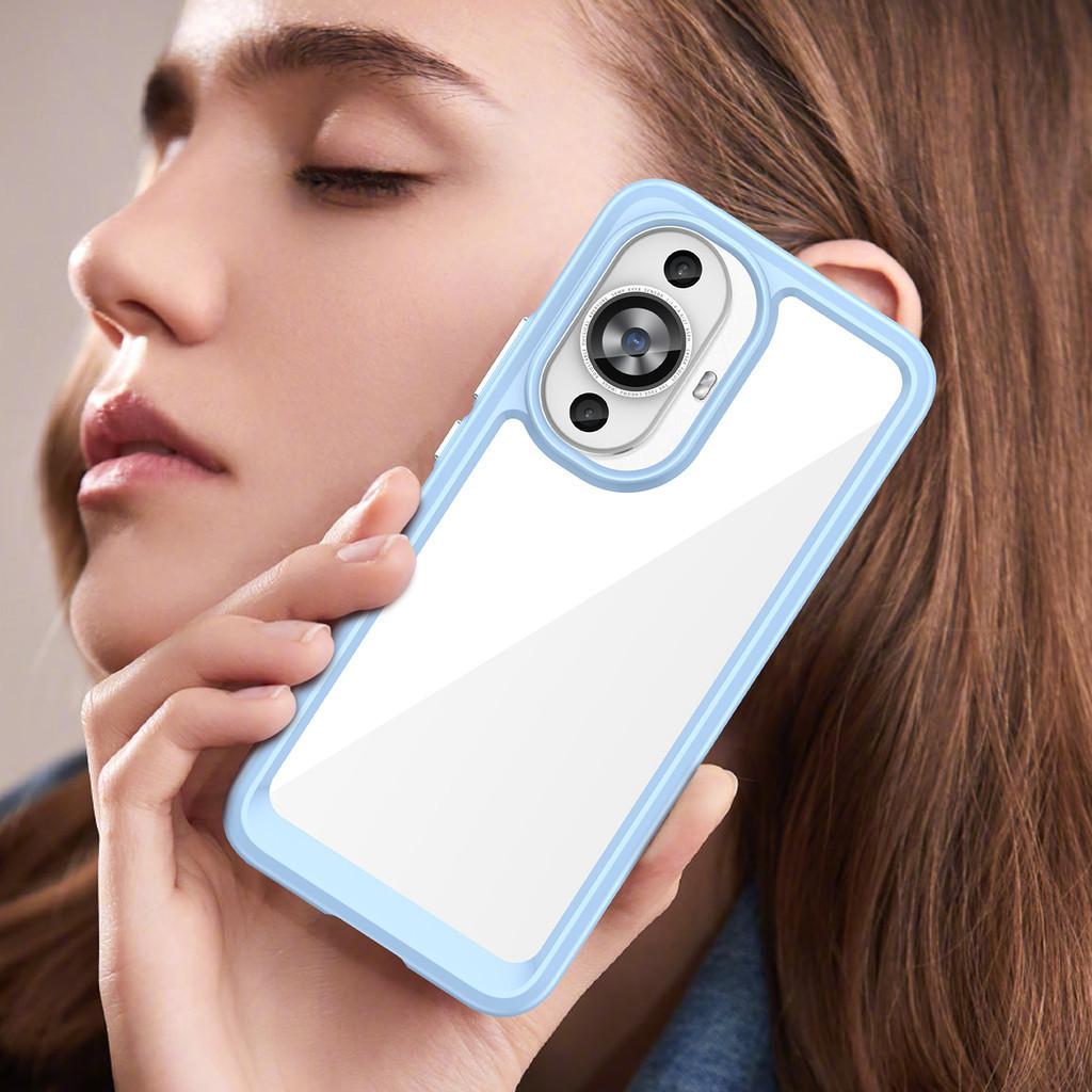 Transparente PMMA + TPU-Hülle für Huawei Nove 11 12 Lite S 12Lite 12S, farbenfrohe, weiche Schutzhülle auf der Rückseite, splitterfest, staubdichte Abdeckung