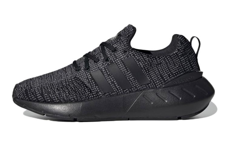 Adidas Swift Run 22 Core Black Grey Cloud White GS GW8166 36