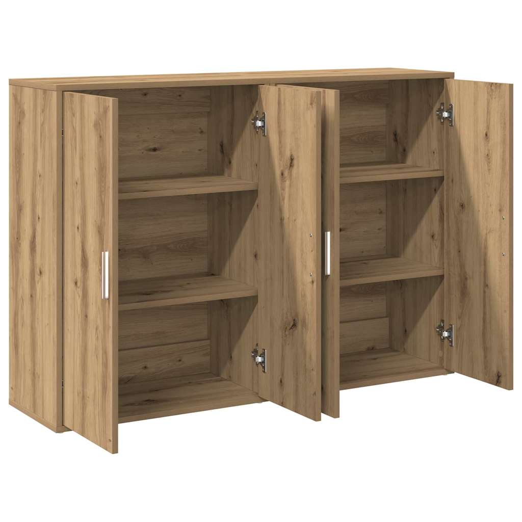 Sideboard 2 pcs Artisan Oak 60 x 31 x 84 cm engineered wood