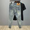 Men's Spring and Autumn Cowboy Korean Casual Denim Slim Jeans Handsome Stretch Jeans