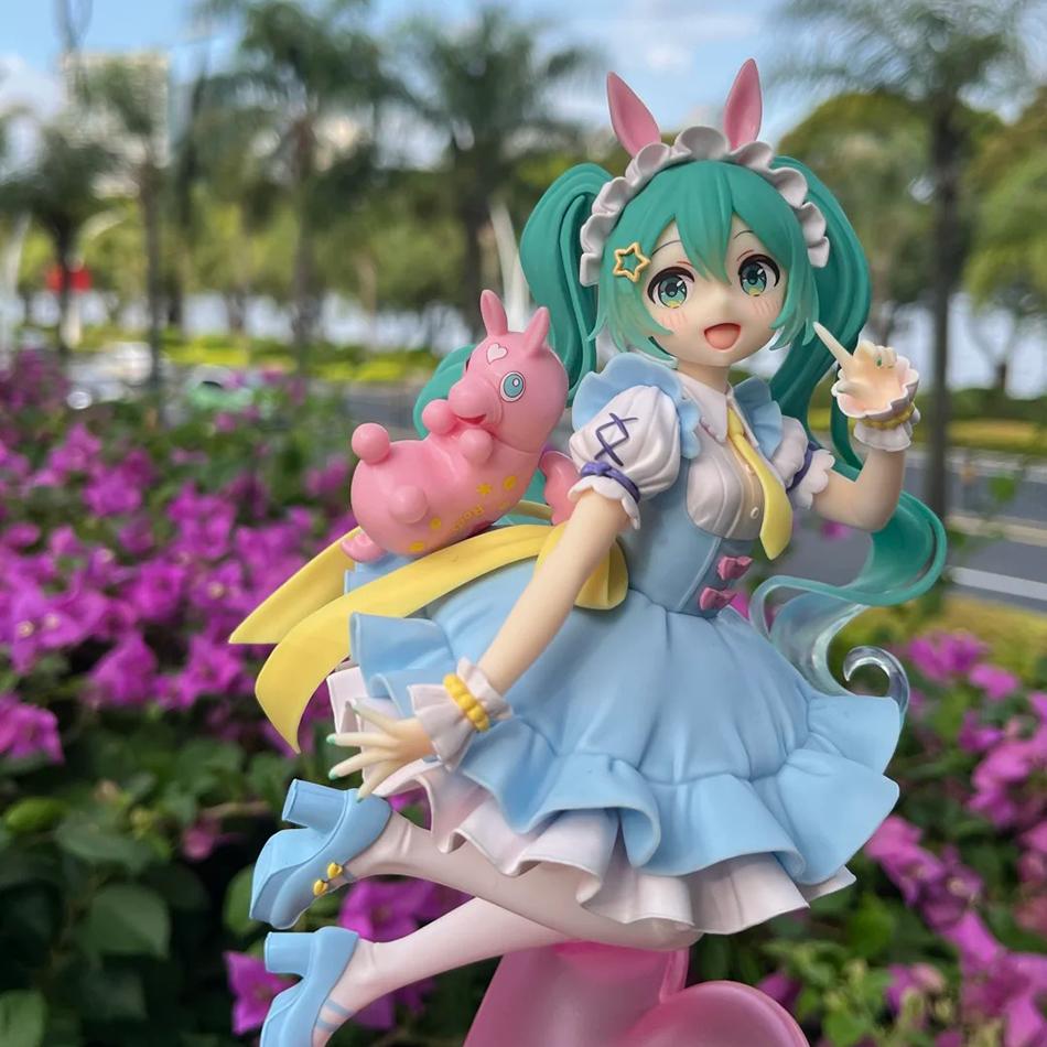 17CM Hatsune Miku Anime Figure Kawaii Pvc Model Doll Action Figurals Rody Fairy Tale Collect Ornaments Christmas Toys Gifts