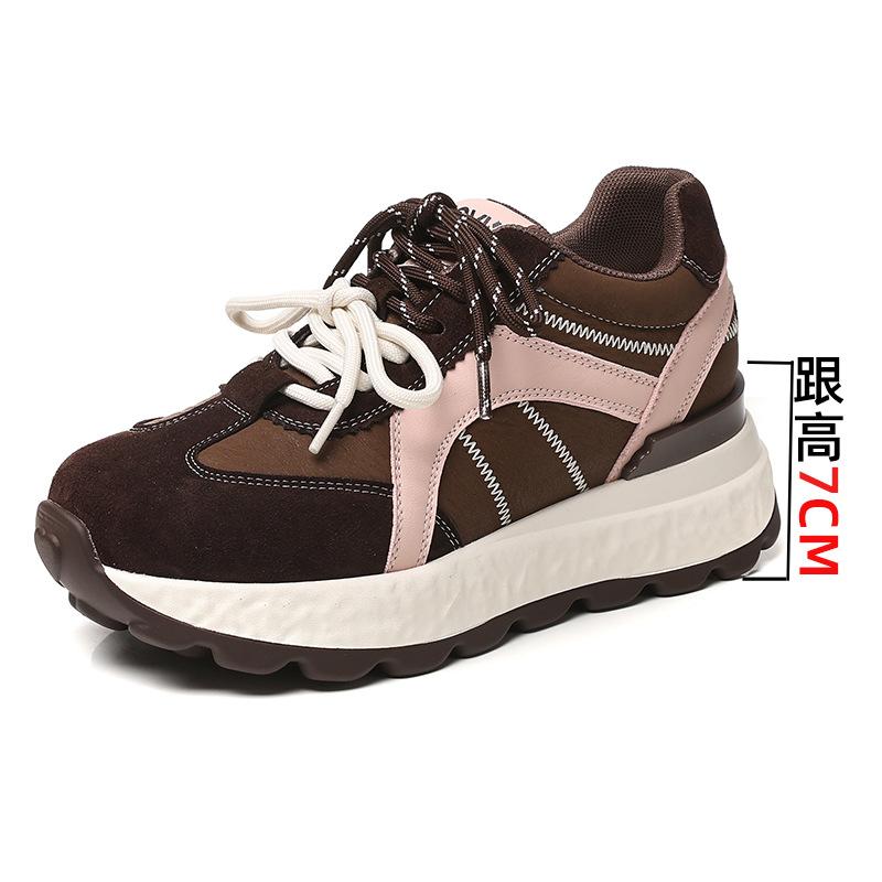 Autumn New Platform Shoes Versatile Niche Casual Lightweight Sports Shoes Women's Height Increase