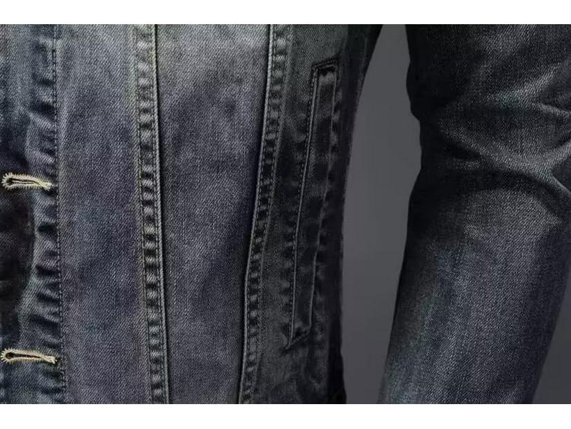 2024 Herbst Herren Slim Koreanische Retro Denimjacke: Trendige und Attraktive Freizeitmode