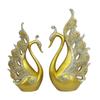 European Style Decorative Couple Swan Ornaments for Living Room, Bedroom, Office, and Entryway