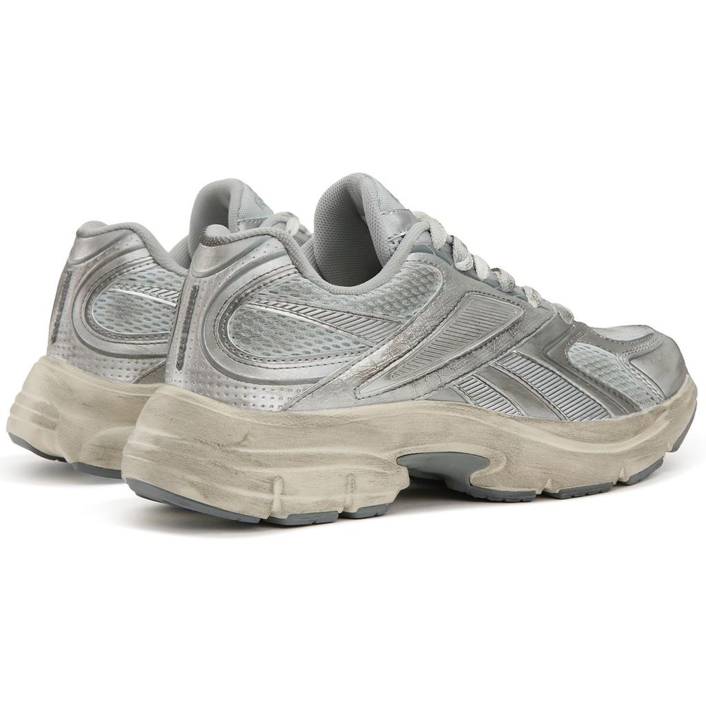 Reebok PREMIER ROAD 2.0 Trendy Comfort Versatile Vintage Washed Distressed Low-Top Running Shoes, Unisex Grey Silver 25SRC915U1GW1