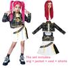 Girls Halloween Costume Mira Cosplay Kpop Warrior Costume Wigs Christmas Clothes Idol Group Star Singing And Dancing Artist Suit
