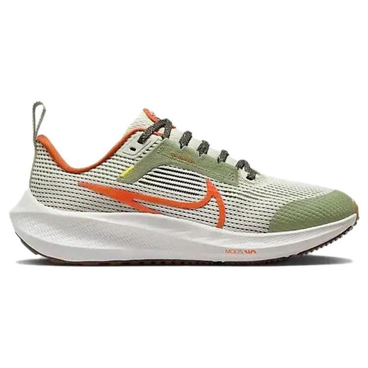 New Nike Air Zoom Pegasus 40 Oil Green Campfire Orange GS FV3645-381