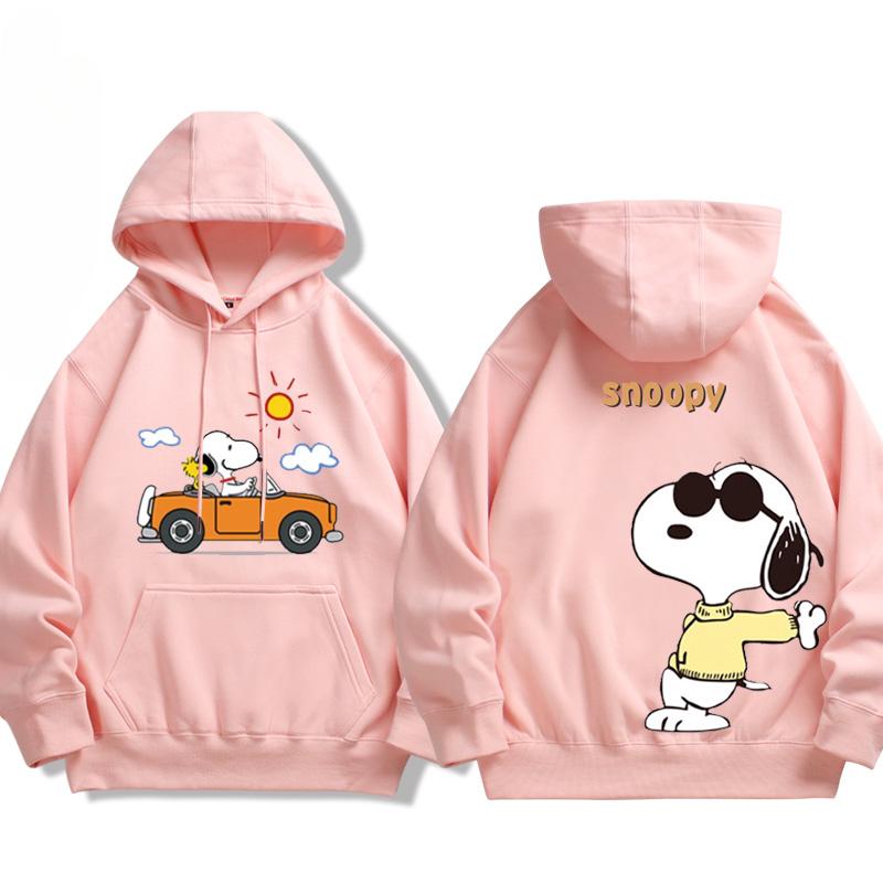 2025 MINISO Cute Snoopy Cartoon Anime Periphery Children's Hoodies In Spring and Autumn New Style Parent Child Clothing Hoodies