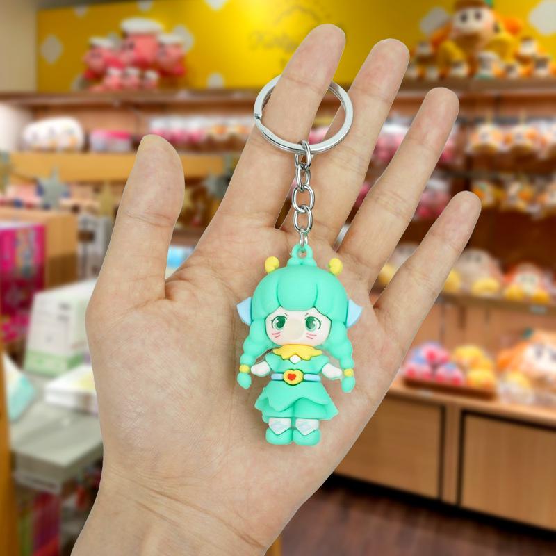 Creative Bubble Sprite Soft Rubber Doll Keychain and Bag Ornament