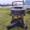 Folding Camp Cookware Stand Stable Regulable Support Outdoor Pot Stand Camp Kitchens Accessory