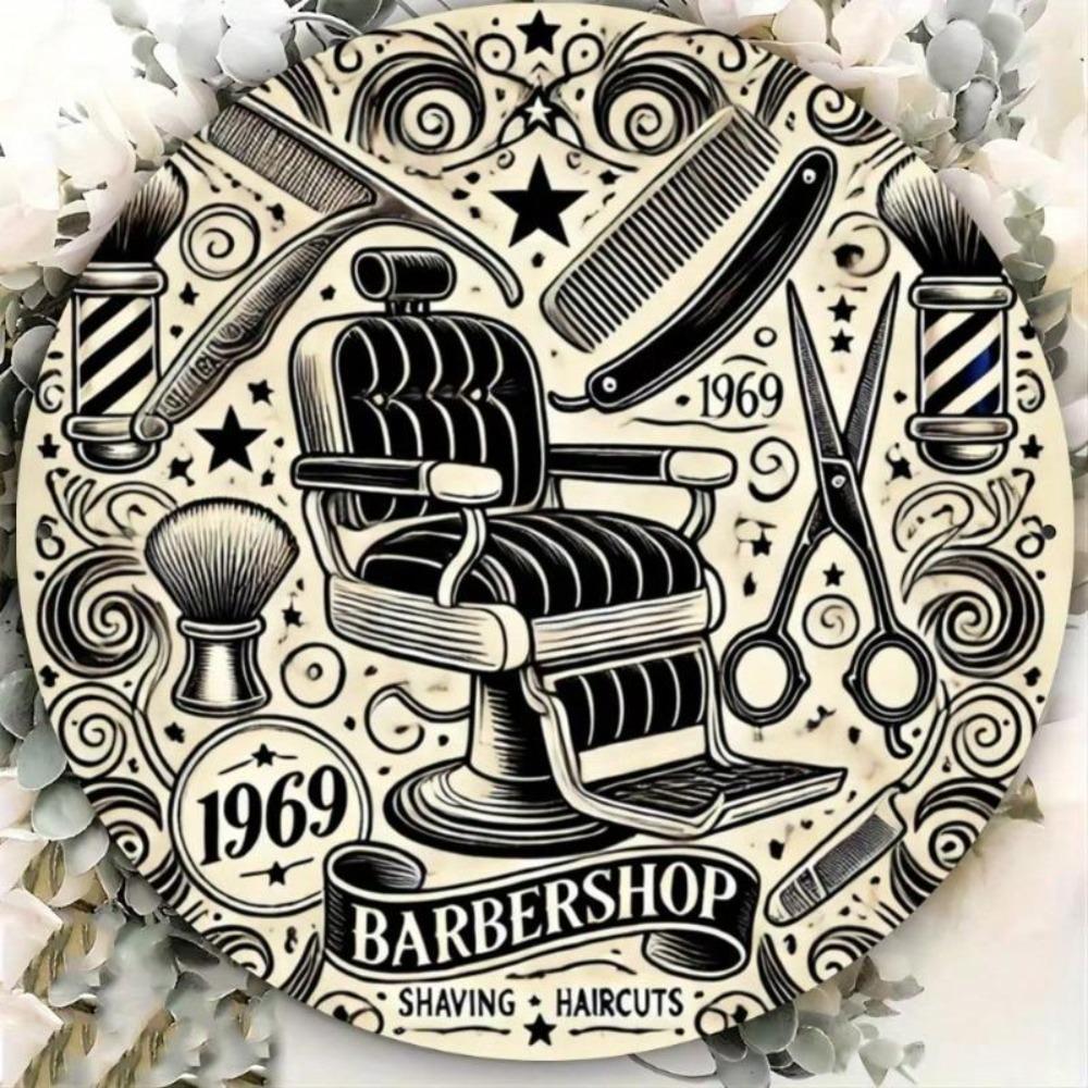 Vintage Barber Shop Metal Wall Art Retro Decor Gift For Men