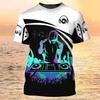 DJ Singer Graphic 3D Printed Top Fashionable Casual Short Sleeved Men's T-shirts - Soft Medium Stretch Polyester Fabric Summer Relaxed Fit Clothing