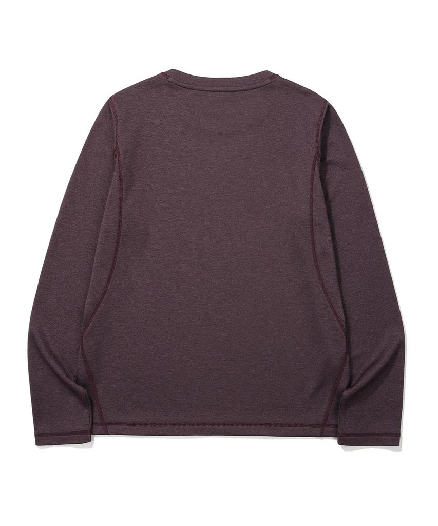 SIERRA DESIGNS W) Sierra Half Dome Logo Long Sleeve T-Shirt Burgundy