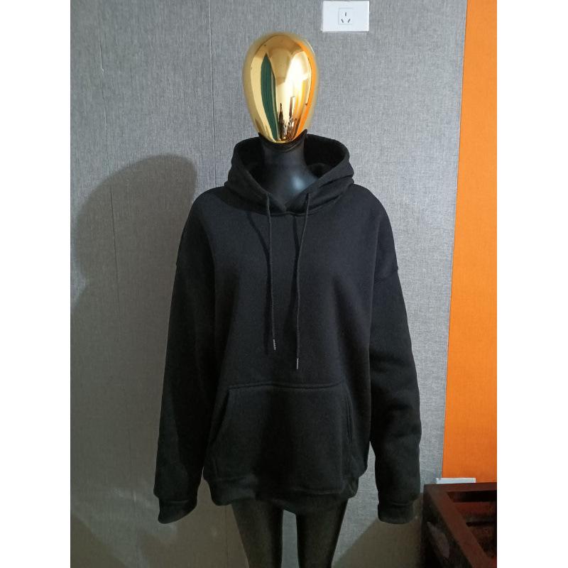 Men's Thickened Oversized Velvet Hoodie - Unisex Sweatshirt, Large Size