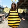 1set Costumes Outfit Yellow Bee Cosplay Jumpsuit Yellow Bee Animal Cosplay Props  Halloween