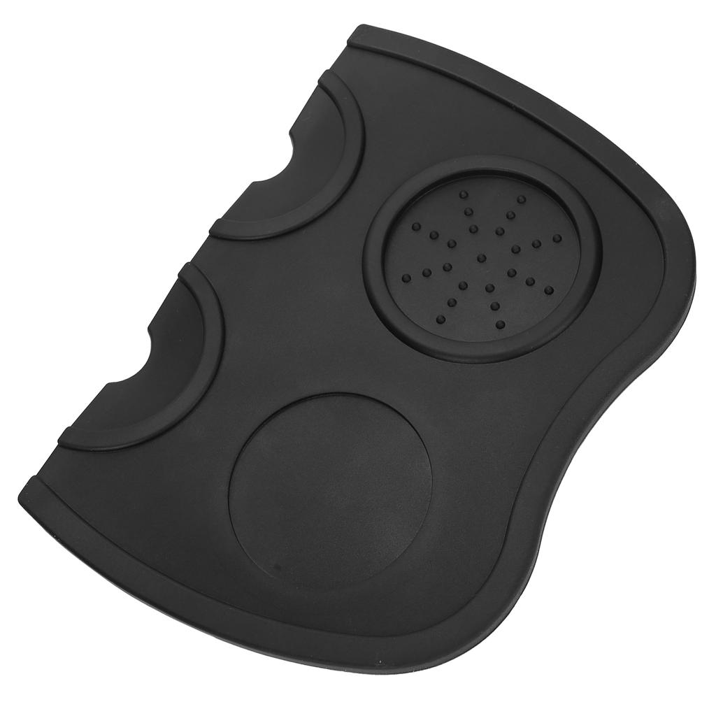 Silicone Coffee Tamper Holder Powder Pad Antiskid Coffee Tamper Mat Coffee Making AccessoriesBlack Large Size