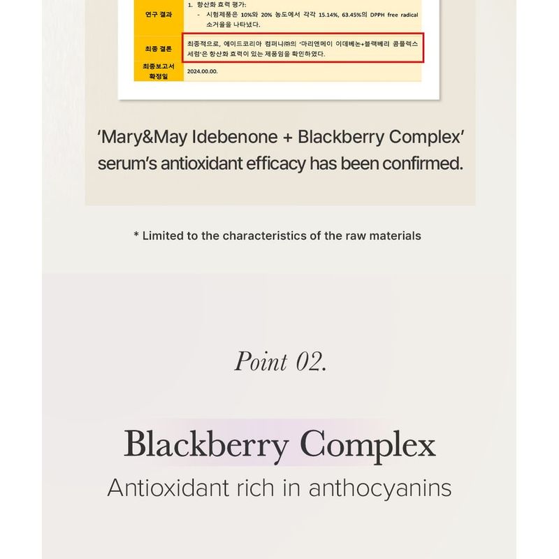 Mary&May - Idebenone + Blackberry Complex Serum Seoul Edition
