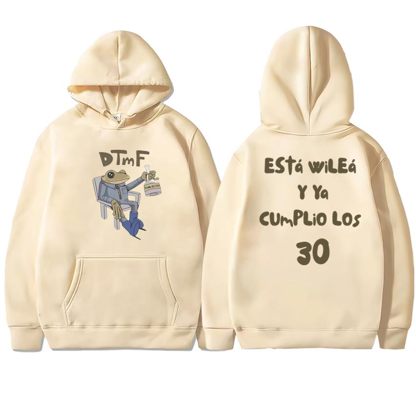 

Hot Singer Bad Bunny DTMF 2025 New Album Double Sided print Hoodies Men womenharajuku fashion pullovers Unisex Fleece Sweatshirt S