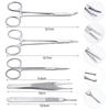5Pcs Dental Surgery Kit Scissors Forceps Hemostat Suture Practice Tools for Students Oral Extraction