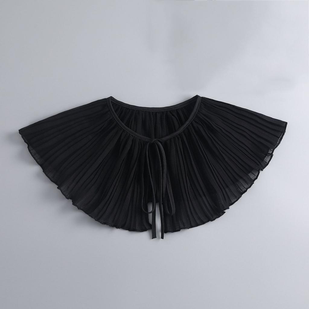 Black Bowknots Fake Collar for Women Shirt Blouse Detachable Collar for Sweater Necklace False Collar Shoulder Wraps Accessories