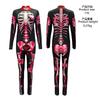 Tuta scheletro di Halloween da uomo Stampa 3D Costume Cosplay Horror