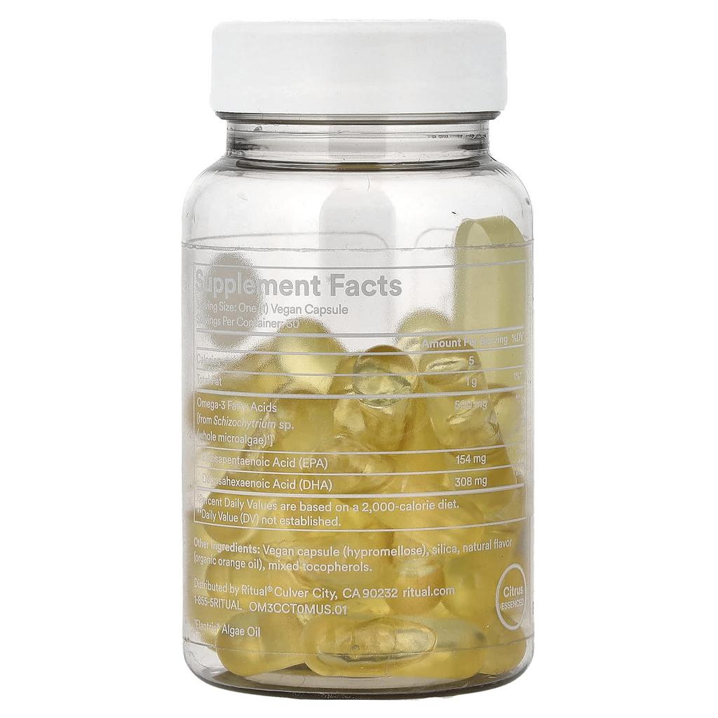 Ritual, Omega-3, Citrus, Veggiekapslar, 30