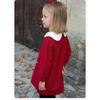 David Bella Girls' Sweater Dress Spring Outfit Children's Fleece Knit Dress Baby Chinese Style New Year Dress Children's Clothing