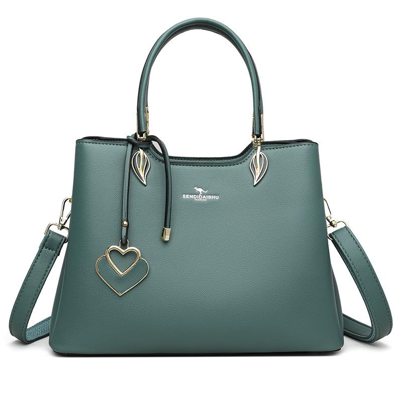 Kangaroo 2025 Women's Versatile Soft Leather Shoulder Handbag