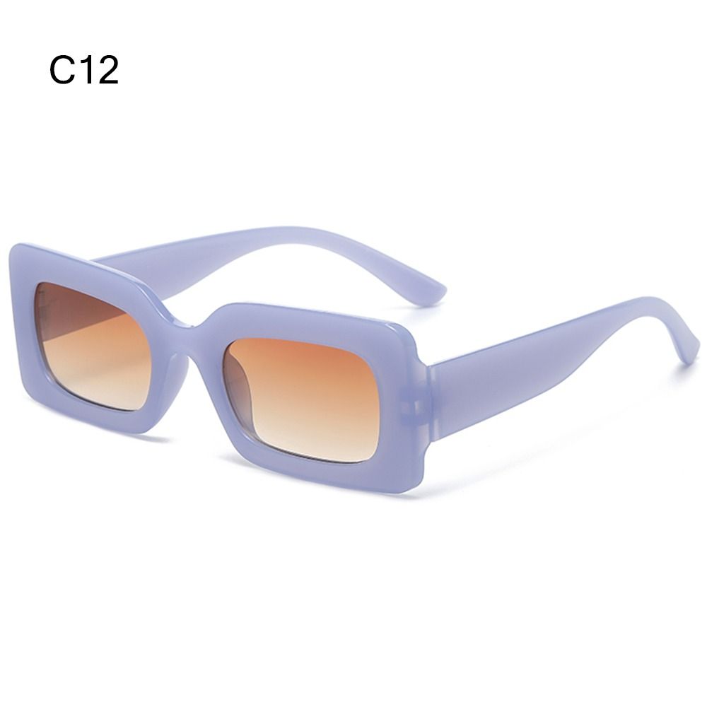 Candy Color Rectangle Sunglasses for Women Men Y2K Sun Glasses Vintage Shades Eyewear UV400 Protection 90’s Party Favors