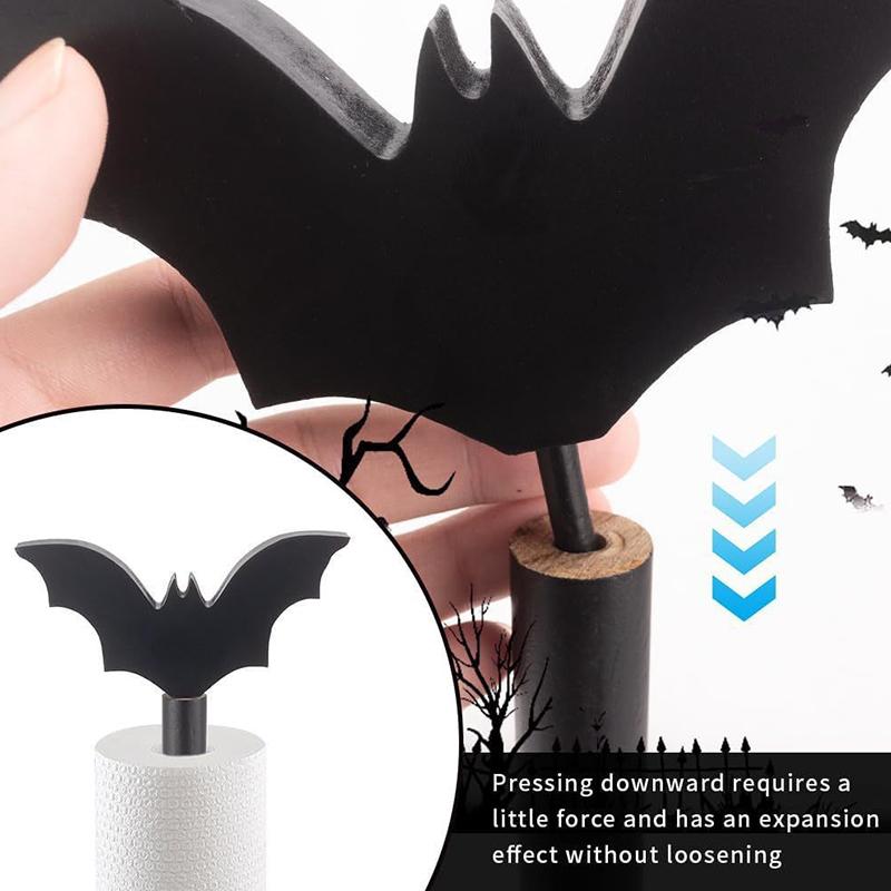 Halloween Bathroom Decorations Gothic Style Kitchen Decorations Coffin Design Halloween Decorations Bat Design 1PC