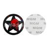 Large Round Pentagram Label, Round Star Label, Punisher Label, Ghost Head Label, Metal 3D Three-dimensional Decoration.